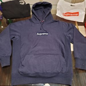 Supreme navy box logo hoodie 2003! Vintage